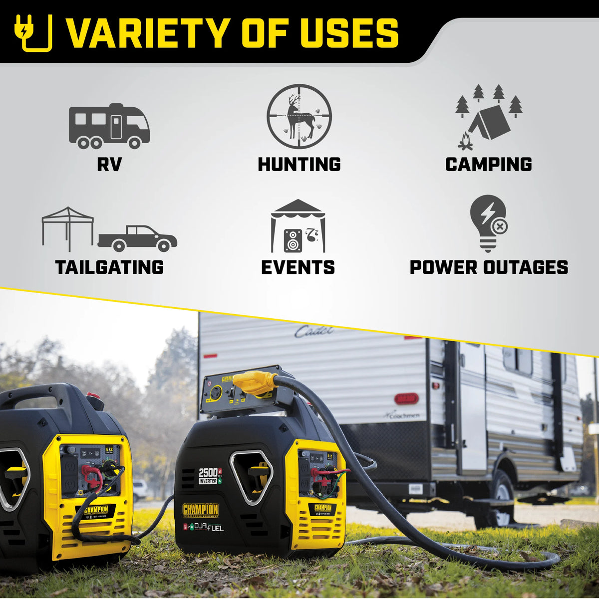 2500-Watt Dual Fuel Inverter Generator I295578