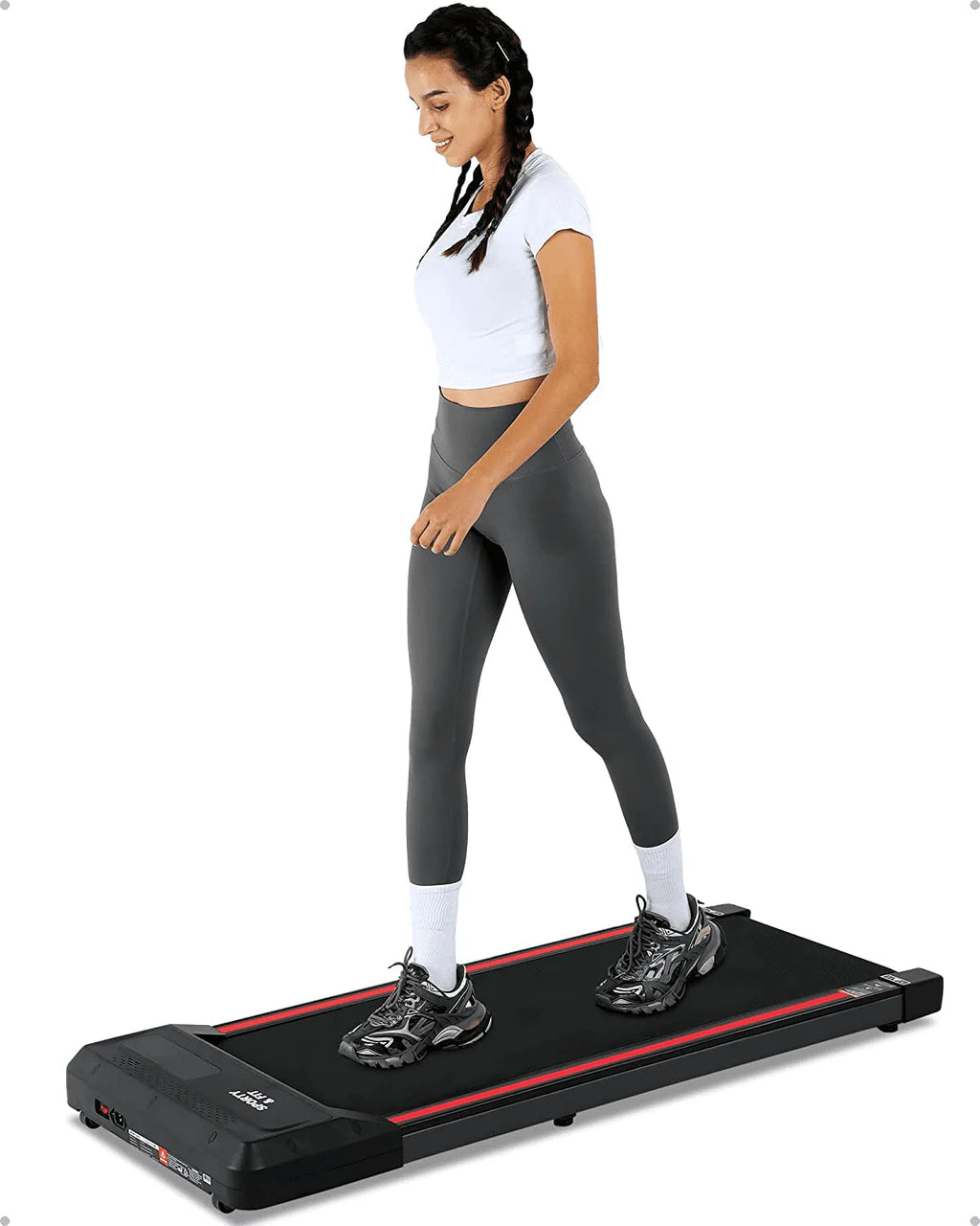 Black Portable Treadmill with Bluetooth Speaker F257292