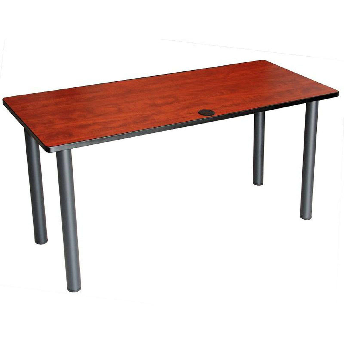 Cherry/Black Training Table with Post Legs D2288