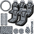 17 Pieces Leopard Print Car Accessories Set P2040