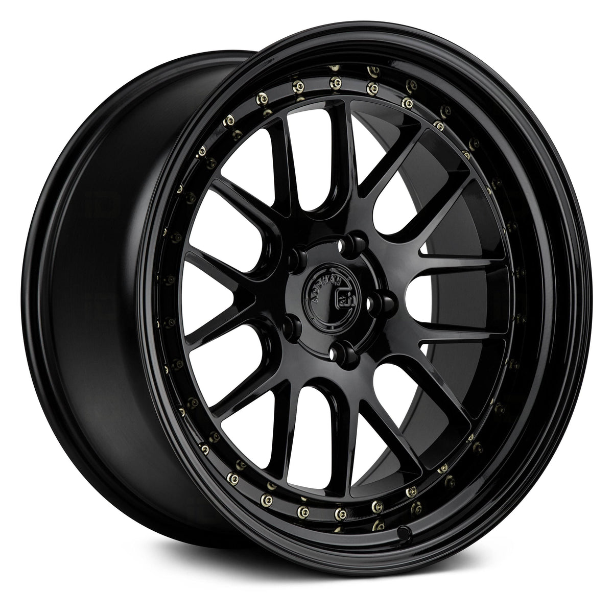 Gloss Black with Gold Rivets Wheel F94506