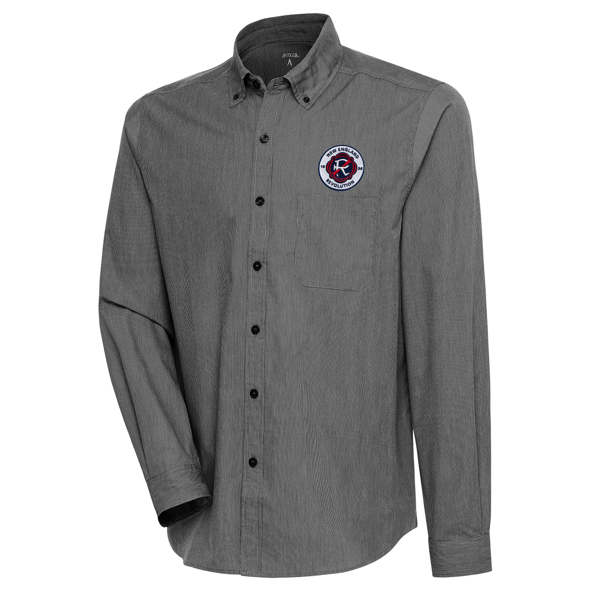 Men's Red Long Sleeve Button-Down Shirt H444