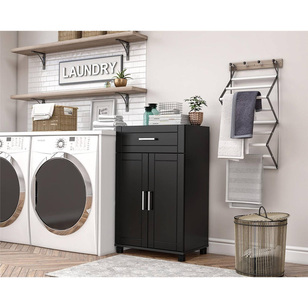 24 inch 1 Drawer 2 Door White Base Storage Cabinet D26767
