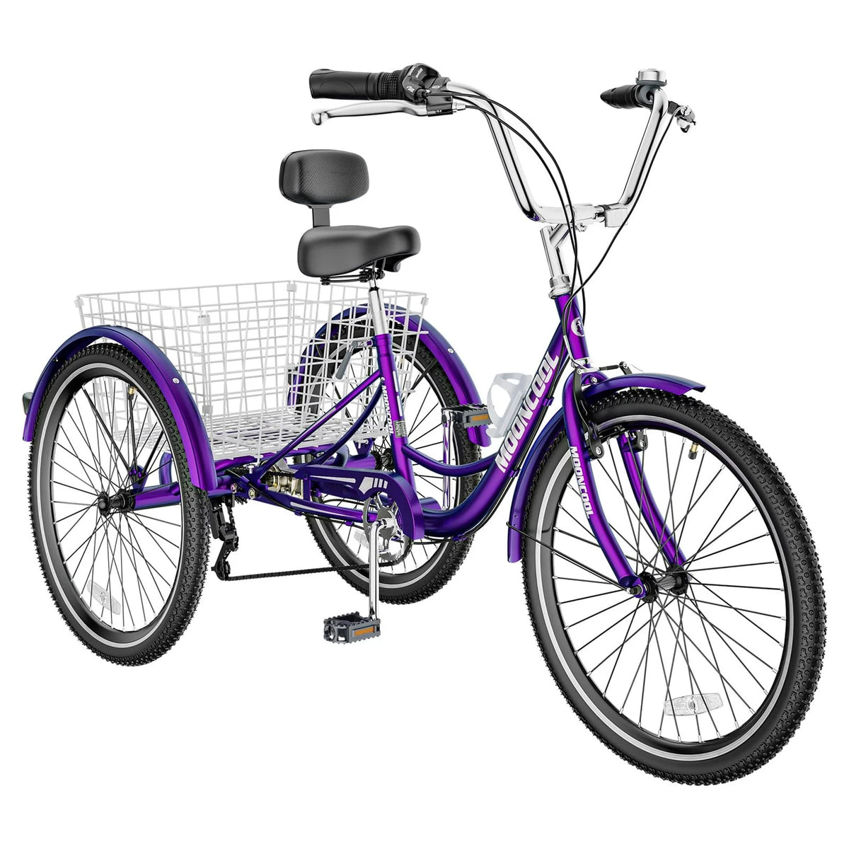 20'' 24 3 Wheel 7 Speed Adult Tricycles with Big Basket F283