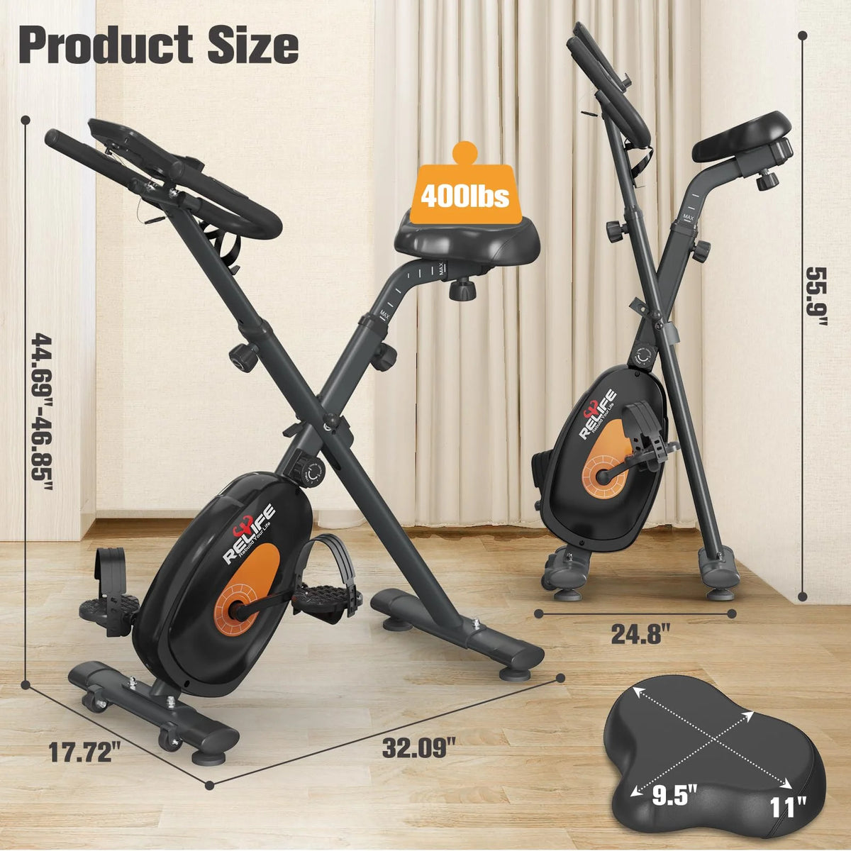 Upright Foldable Stationary Bike X617