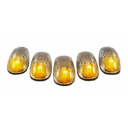 Super White Cab Roof Light Lens, 5-Piece Kit T2546