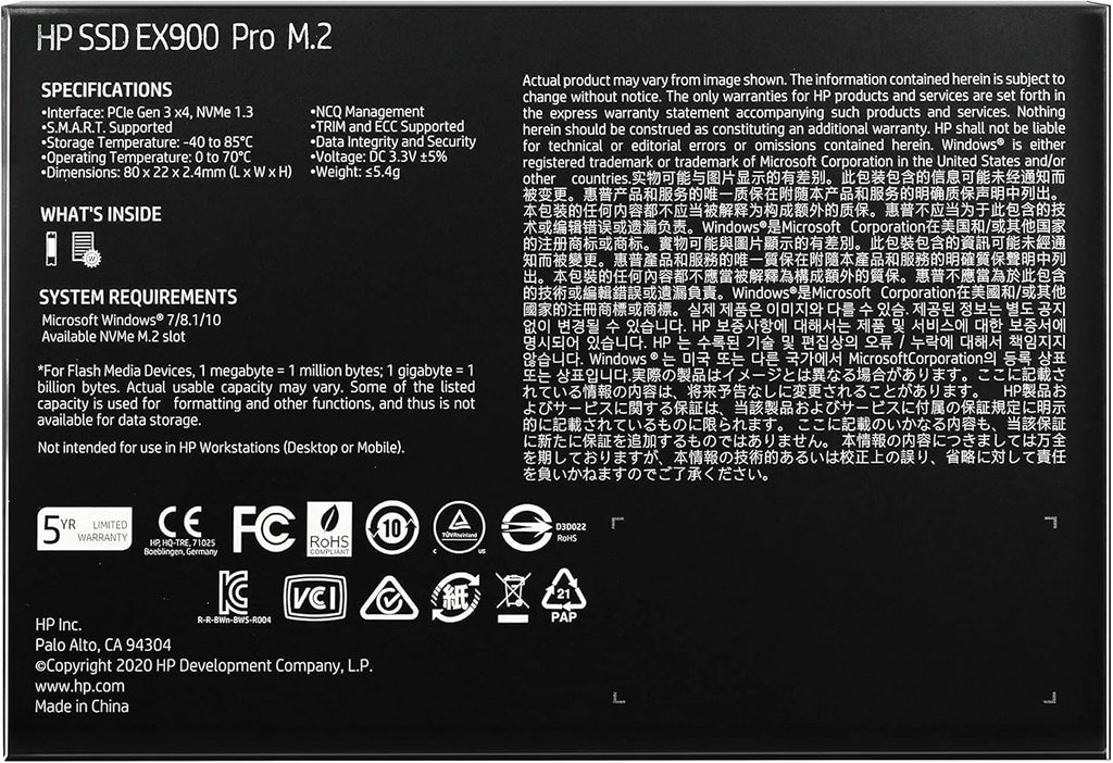 1TB NVMe Internal PC SSD E373104