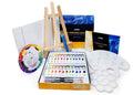 40-Piece Acrylic and Watercolor Paint Set with Wood Easel Z165994