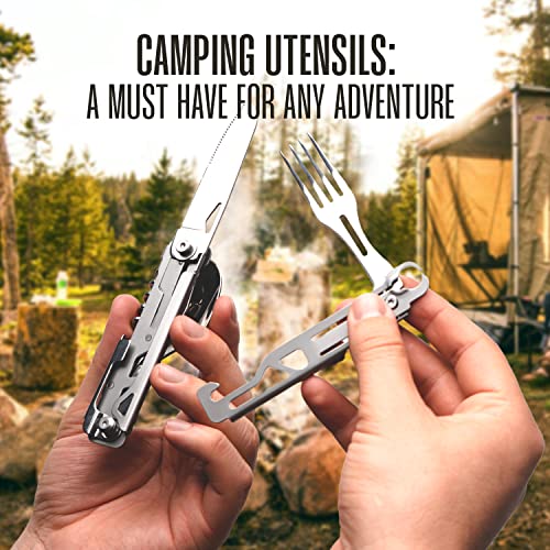 10 In 1 Stainless Steel Pocket Hatchet Multi tool With Sheath R63599