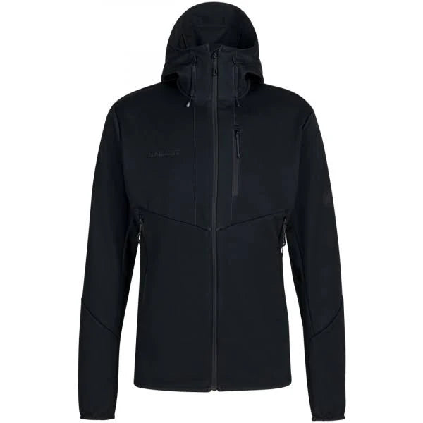 Black Hooded Softshell Jacket M6322