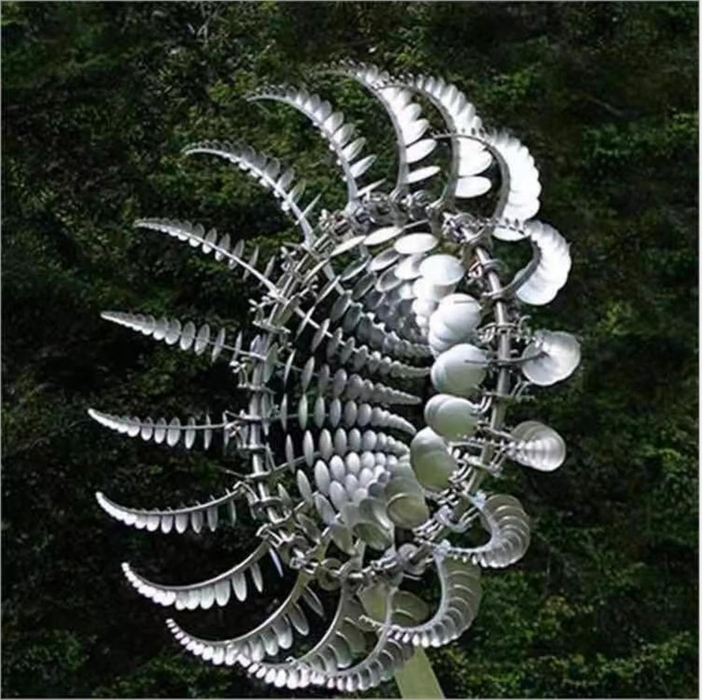 Wind Powered Kinetic Metal Windmill G920721