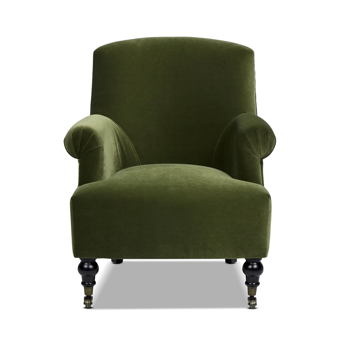 Olive Green Performance Velvet Accent Armchair D153