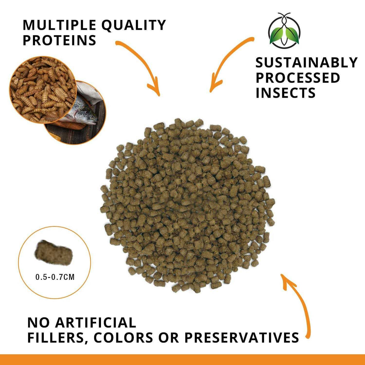 Bug Bites Goldfish Formula Pellets S322