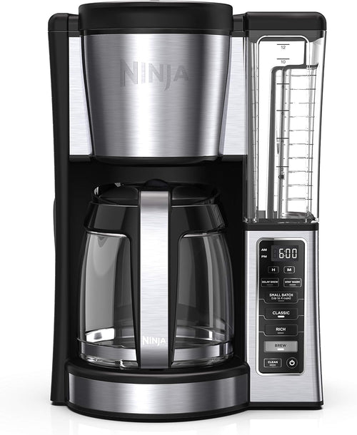 12-cup Glass Carafe Black Stainless Steel Programmable Brewer T3251