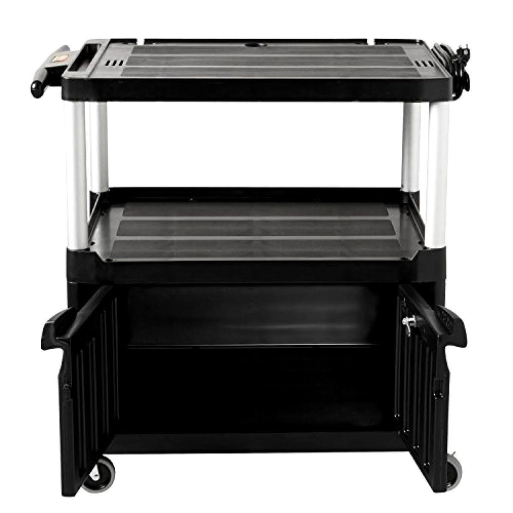 MediaMaster Three-Shelf AV Cart with Cabinet R147062