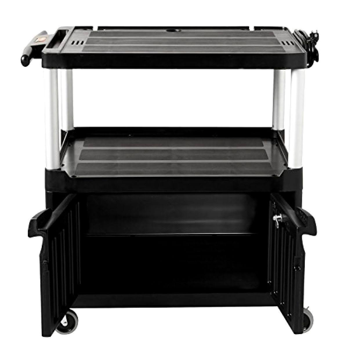MediaMaster Three-Shelf AV Cart with Cabinet R147062