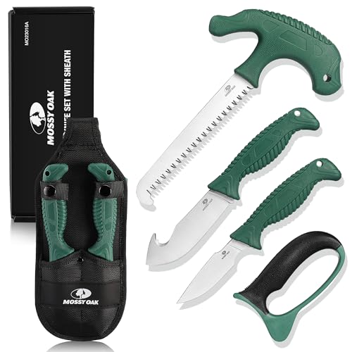 4 Pcs Hunting Knife Set with Portable Sheath N817286