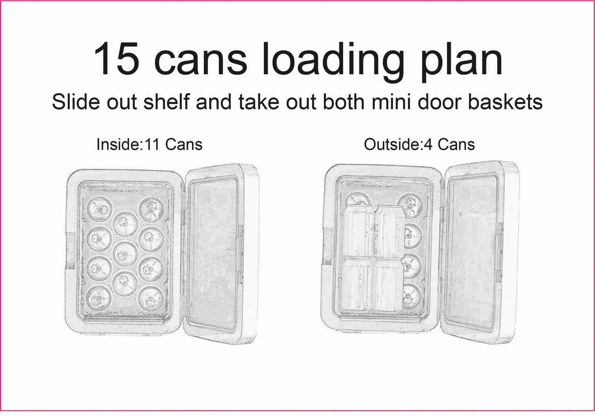 10L 15-Can Stainless Steel Mini Cooler C306733