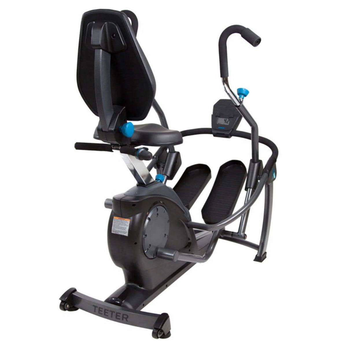Black Recumbent Cross Trainer and Cardio Elliptical O5848