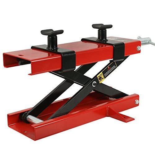 1100 lbs Red Black Motorcycle Jack Lift Stand N74063