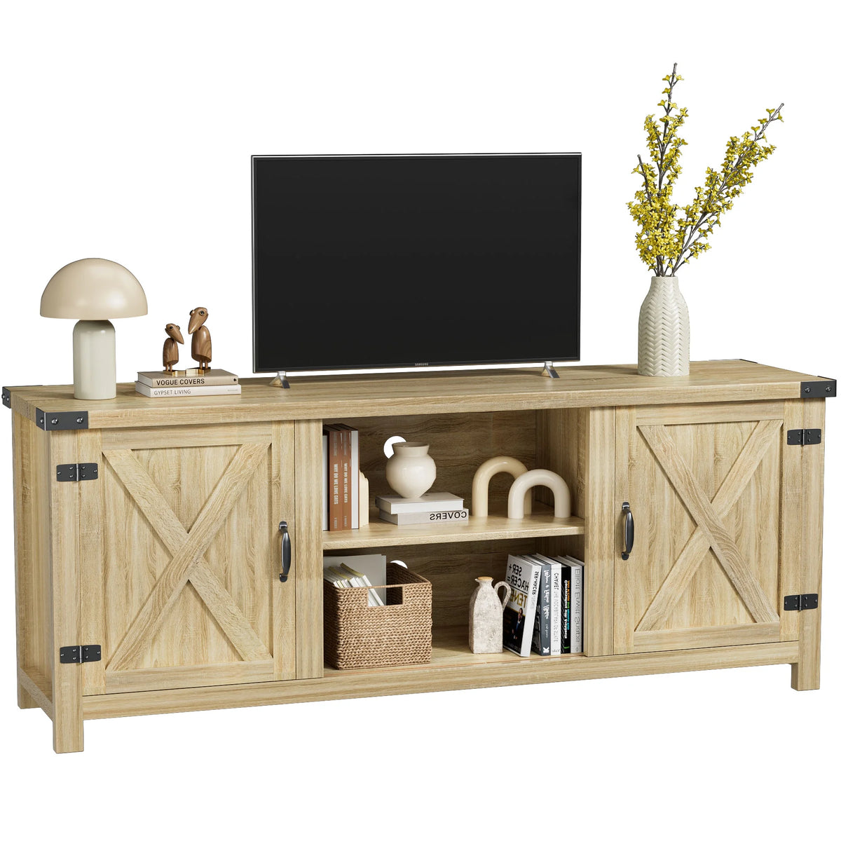 58 Modern Farmhouse Two-Door TV Stand E94770