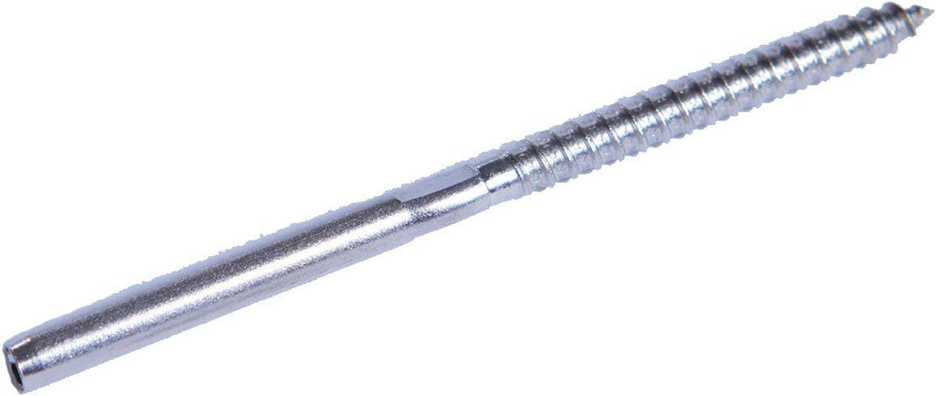Stainless Steel Hand-Crimp Lag Stud for 1/8 Cable, Lot of 10 L296