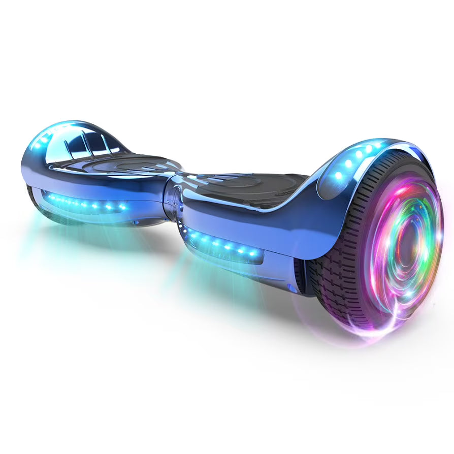 Chrome Turquoise Self Balancing Electric Scooter R85459