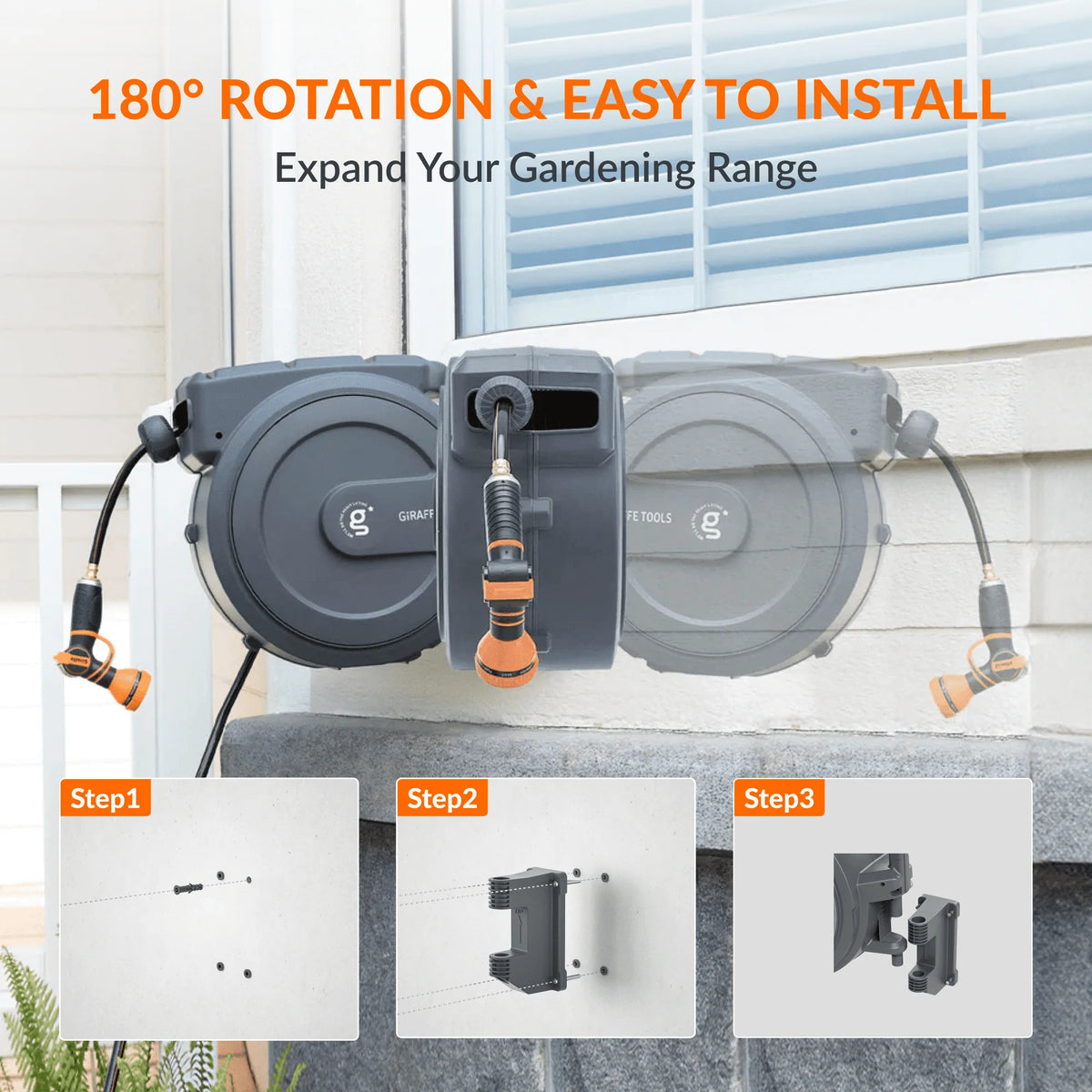 Retractable Garden Hose Reel G961376