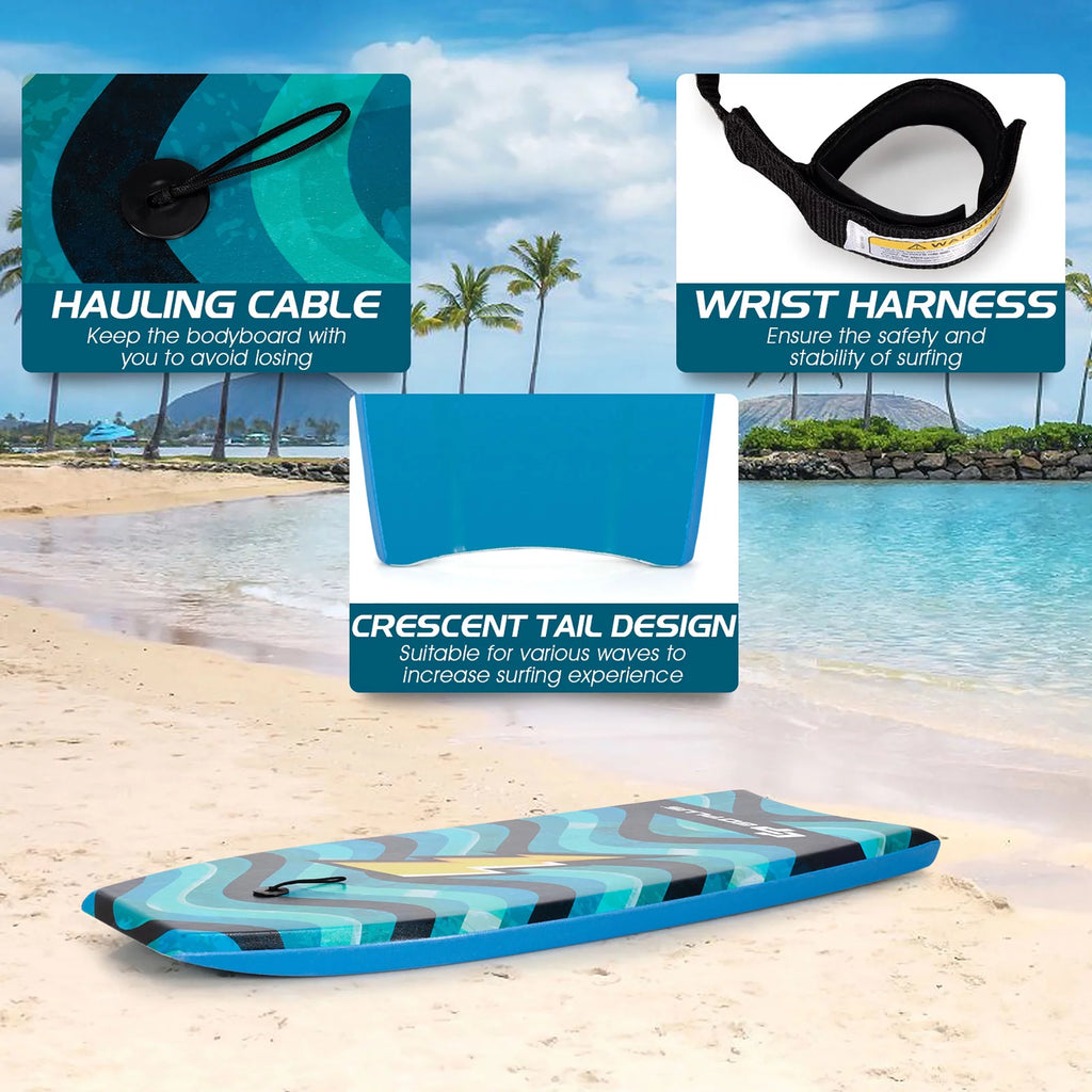 Surfboard Bodyboard with Wrist Leash Y6369