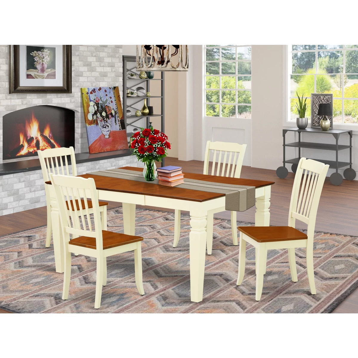 5 Piece Wood Dining Room Set J7173