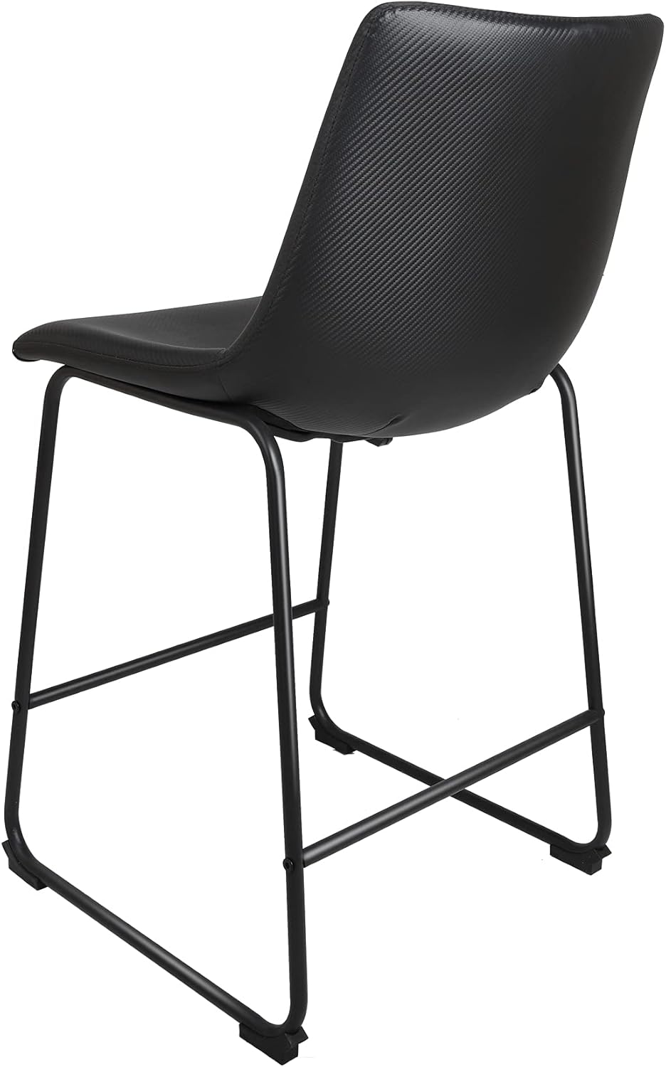 Black Metal Bar Stools Set of 2 Z10001