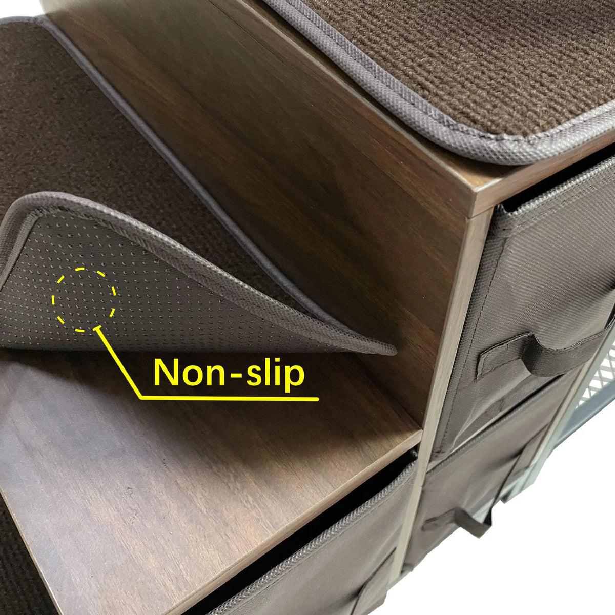 Dog Bunk Bed Elevated with Non-slip Pad and Storage K762834