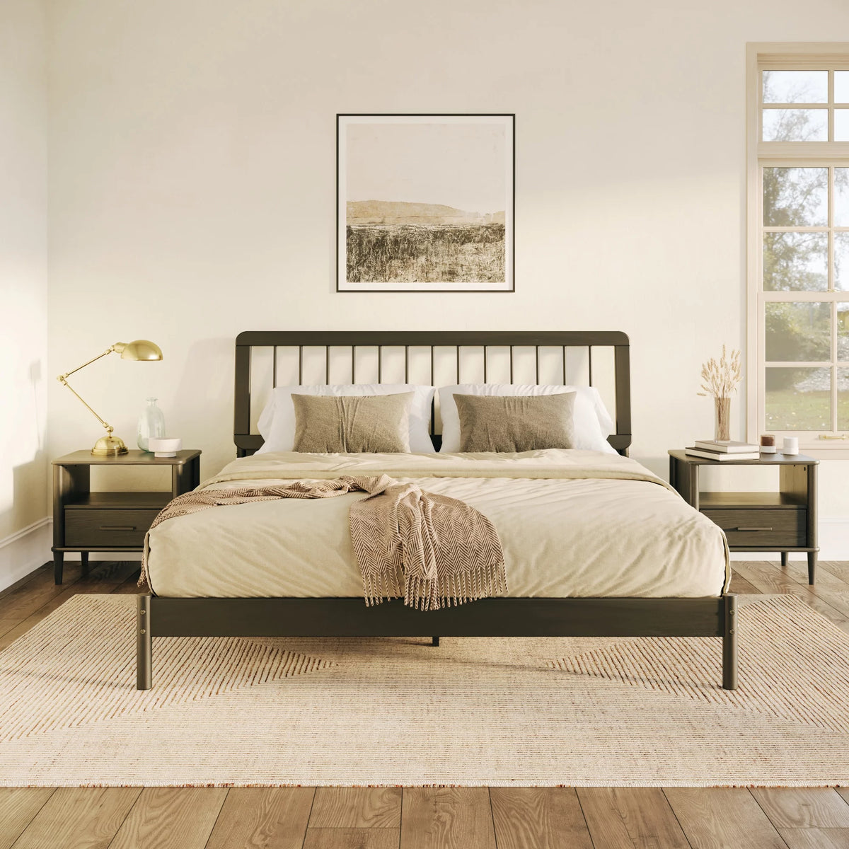 Queen Solid Wood Bedframe H811