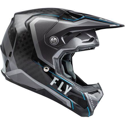 Black/Blue/Hi-Vis Carbon Axon Helmet A21520
