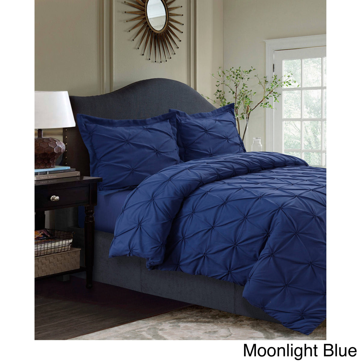 King White Microfiber Oversized Duvet Cover Set X12901