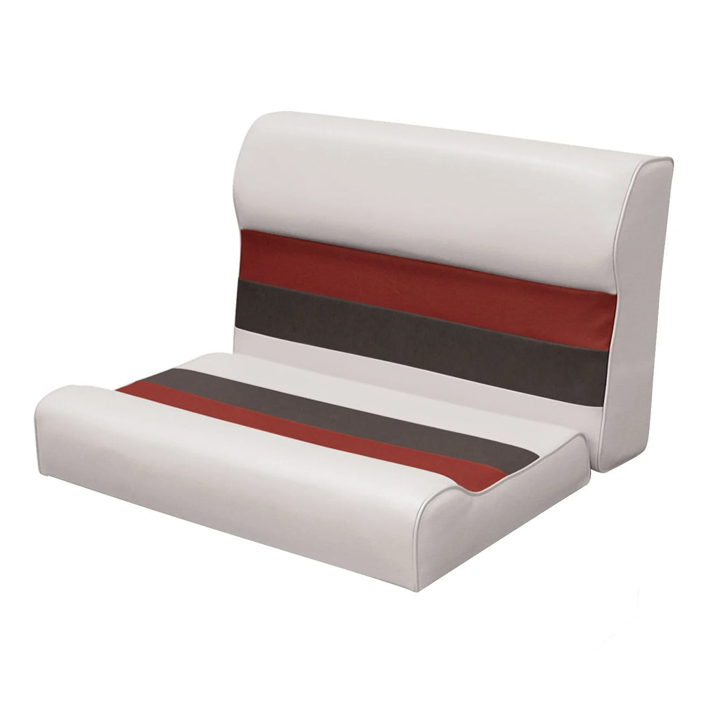 Grey Navy Blue Bench Seat and Backrest Cushion Set J5915