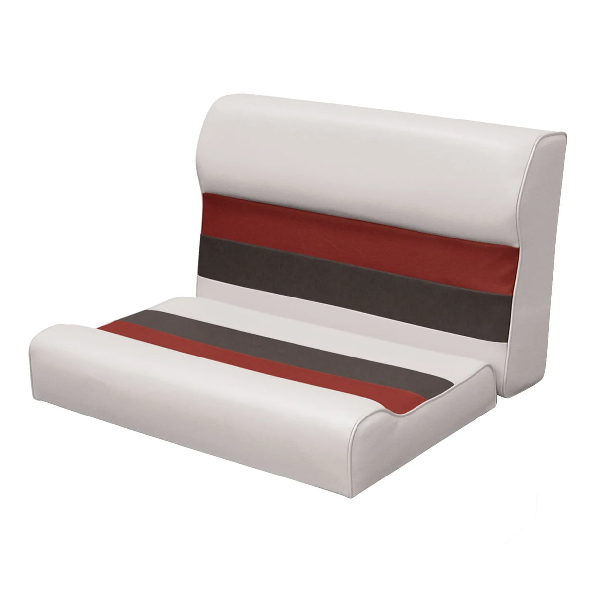 Grey Navy Blue Bench Seat and Backrest Cushion Set J5915