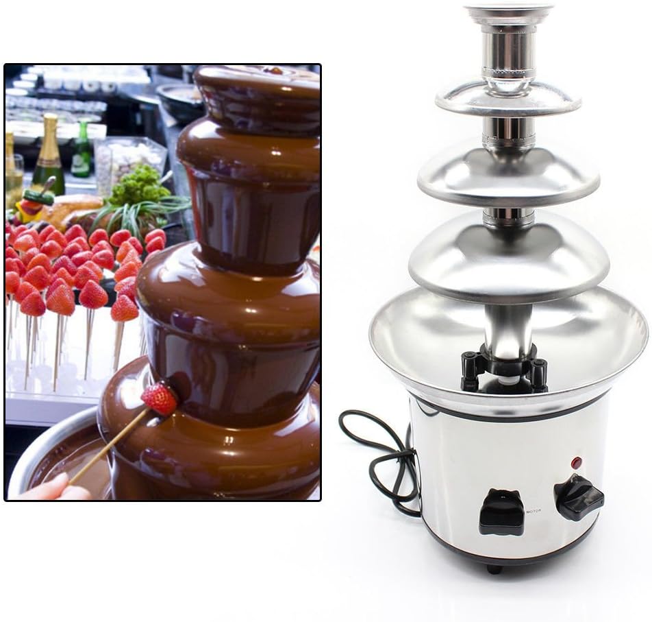 4-Tier Stainless Steel Chocolate Fondue Fountain G69120