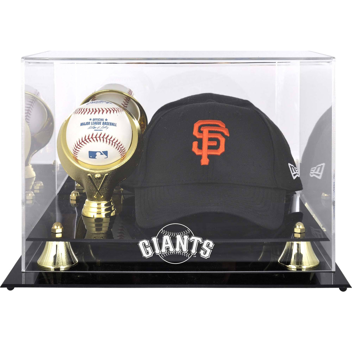 Acrylic Cap and Baseball Logo Display Case P209104