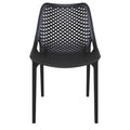 Black Stacking Patio Dining Chair (Set of 2) E8314
