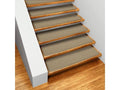 Set of 15 Skid-Resistant Carpet Stair Treads - Camel Tan - 8 in. x 30 in. N3007