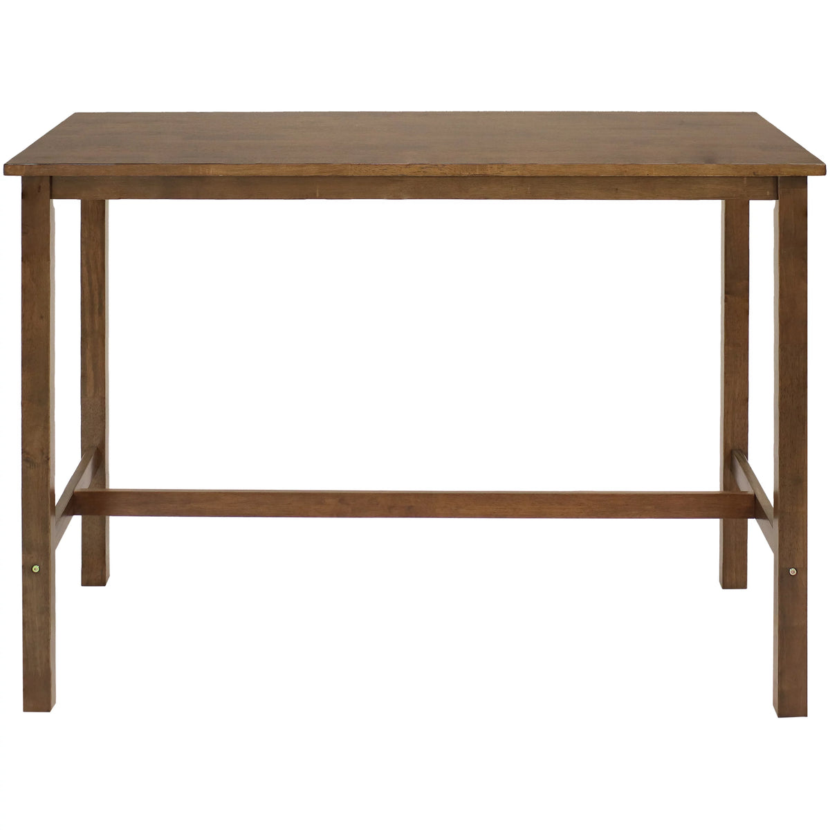 Counter-Height Wooden Dining Table Weathered Oak Finish B19414