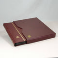 A4 32 Black pages Leather Cover Stockbook F1341
