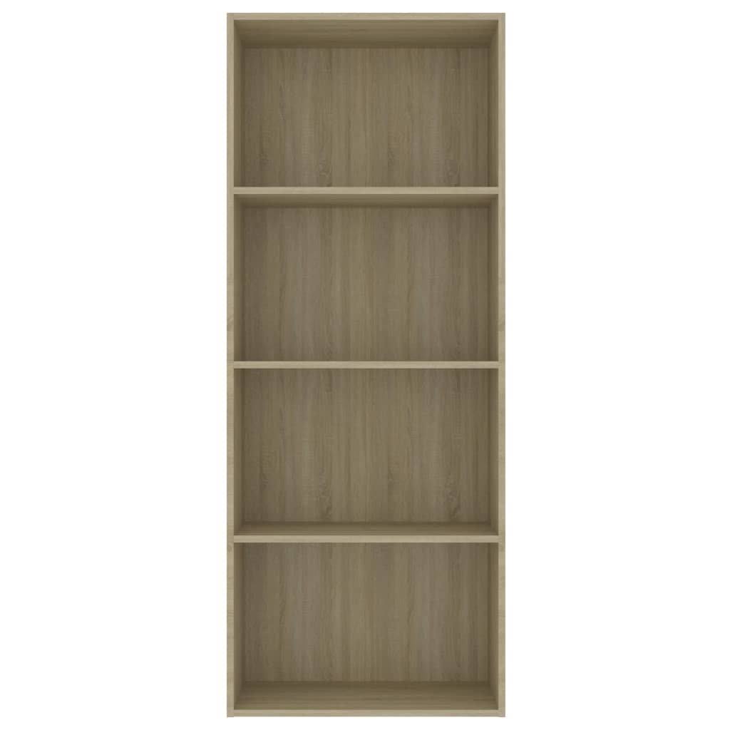 4-Tier Book Cabinet Sonoma Oak Chipboard O711