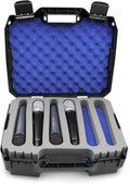Hard Case Compatible with 12 Handheld Transmitter Mics S371