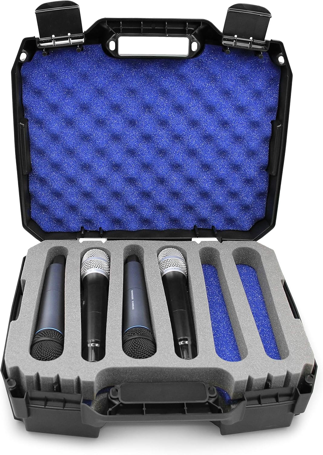 Hard Case Compatible with 12 Handheld Transmitter Mics S371