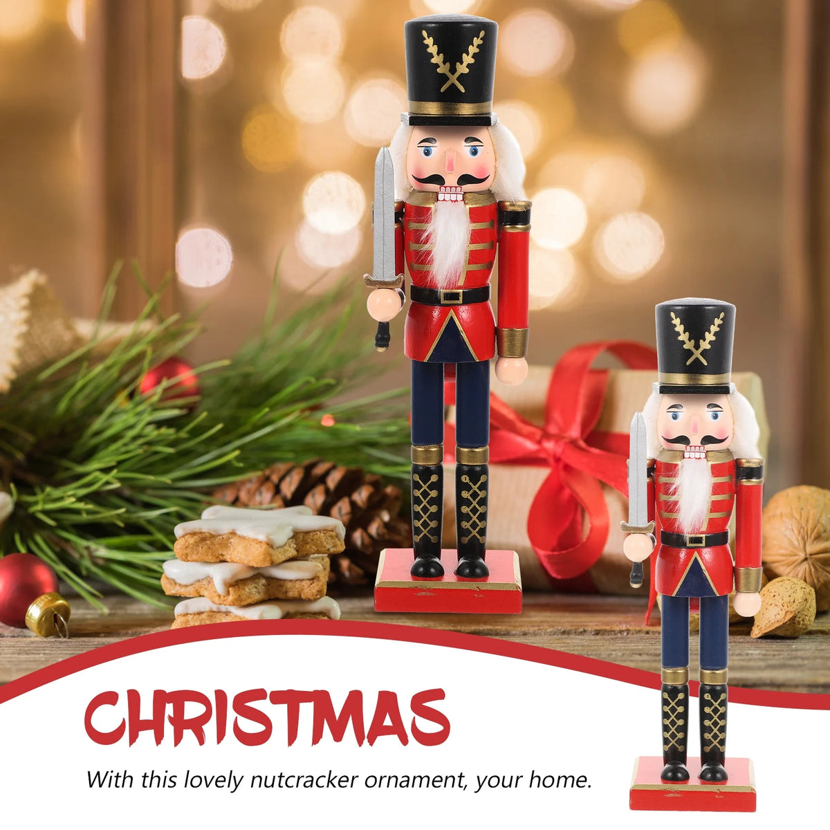 Wooden Christmas Nutcracker Doll Ornament C25977