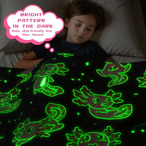 Glow in The Dark Shark Blanket 50x60 inch D2009
