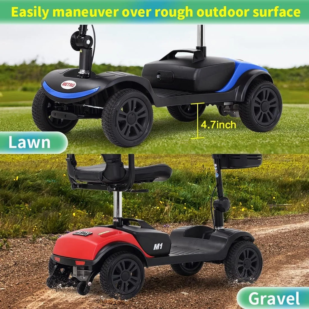 Blue 4 Wheel Folding Mobility Scooter C539