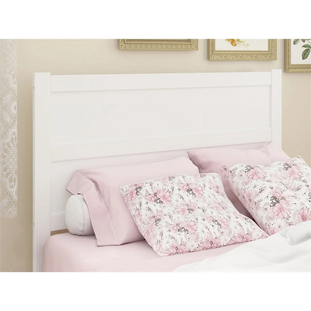 White Wood Full Headboard N9505